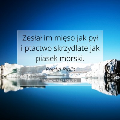 Psalmów 78:27 POLUBG Obraz Wersetu Biblijnego