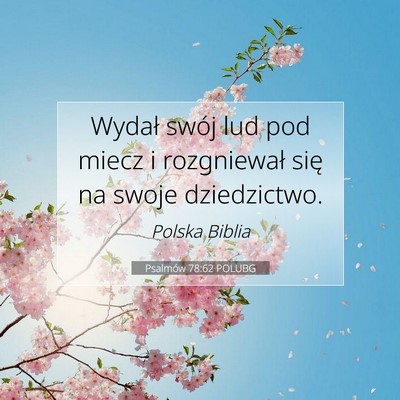 Psalmów 78:62 POLUBG Obraz Wersetu Biblijnego