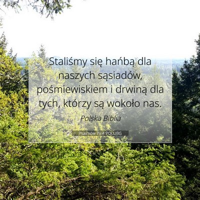 Psalmów 79:4 POLUBG Obraz Wersetu Biblijnego