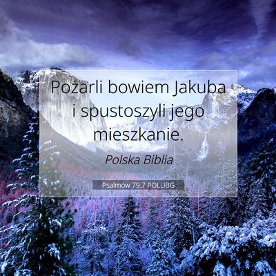 Psalmów 79:7 Werset Biblijny Wyjaśniony