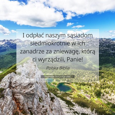 Psalmów 79:12 POLUBG Obraz Wersetu Biblijnego
