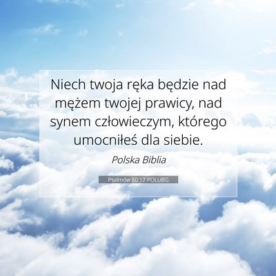 Psalmów 80:17 POLUBG Obraz Wersetu Biblijnego