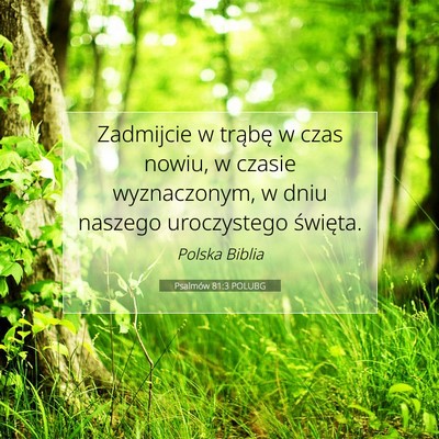 Psalmów 81:3 POLUBG Obraz Wersetu Biblijnego