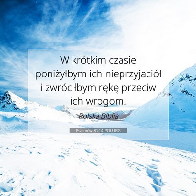 Psalmów 81:14 POLUBG Obraz Wersetu Biblijnego