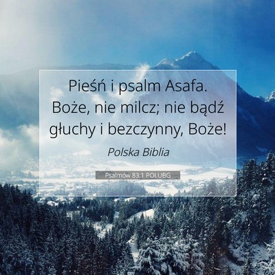 Psalmów 83:1 POLUBG Obraz Wersetu Biblijnego