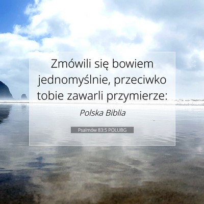 Psalmów 83:5 POLUBG Obraz Wersetu Biblijnego