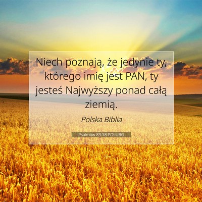 Psalmów 83:18 POLUBG Obraz Wersetu Biblijnego