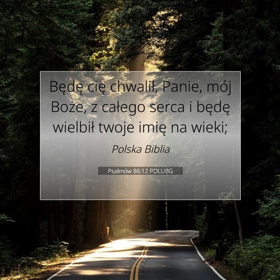 Psalmów 86:12 POLUBG Obraz Wersetu Biblijnego
