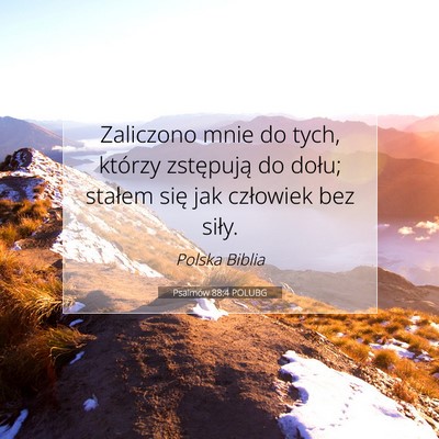 Psalmów 88:4 POLUBG Obraz Wersetu Biblijnego