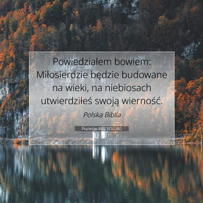 Psalmów 89:2 POLUBG Obraz Wersetu Biblijnego