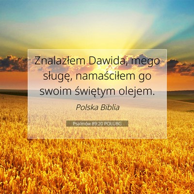Psalmów 89:20 POLUBG Obraz Wersetu Biblijnego