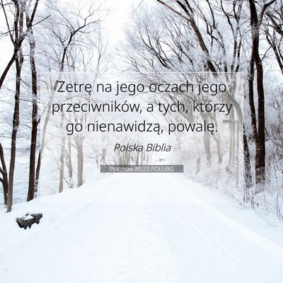 Psalmów 89:23 POLUBG Obraz Wersetu Biblijnego