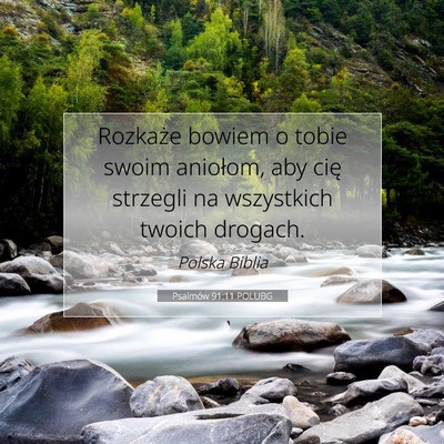 Psalmów 91:11 POLUBG Obraz Wersetu Biblijnego