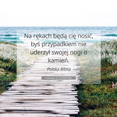 Psalmów 91:12 POLUBG Obraz Wersetu Biblijnego