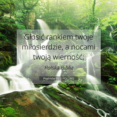 Psalmów 92:2 POLUBG Obraz Wersetu Biblijnego
