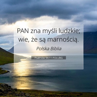 Psalmów 94:11 POLUBG Obraz Wersetu Biblijnego