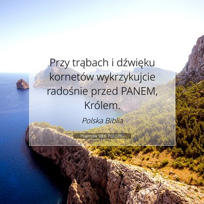 Psalmów 98:6 POLUBG Obraz Wersetu Biblijnego