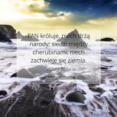 Psalmów 99:1 POLUBG Obraz Wersetu Biblijnego