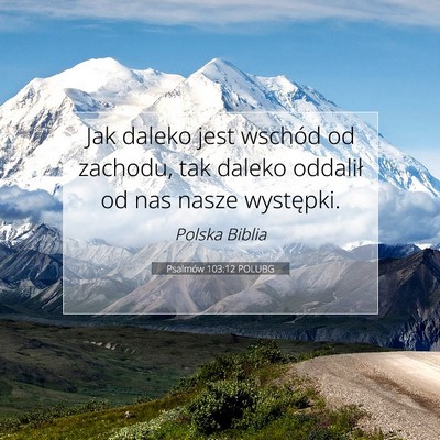 Psalmów 103:12 POLUBG Obraz Wersetu Biblijnego