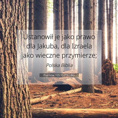 Psalmów 105:10 POLUBG Obraz Wersetu Biblijnego