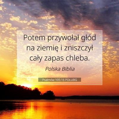 Psalmów 105:16 POLUBG Obraz Wersetu Biblijnego