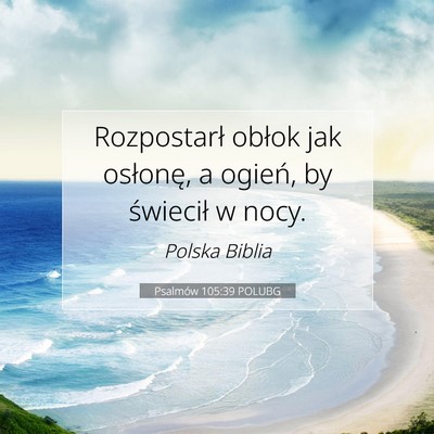 Psalmów 105:39 POLUBG Obraz Wersetu Biblijnego