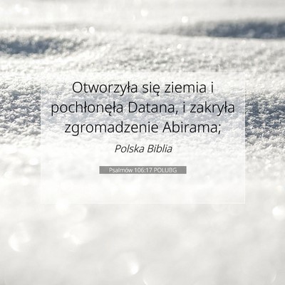 Psalmów 106:17 POLUBG Obraz Wersetu Biblijnego