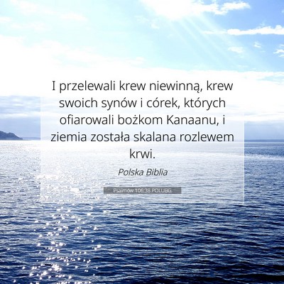 Psalmów 106:38 POLUBG Obraz Wersetu Biblijnego