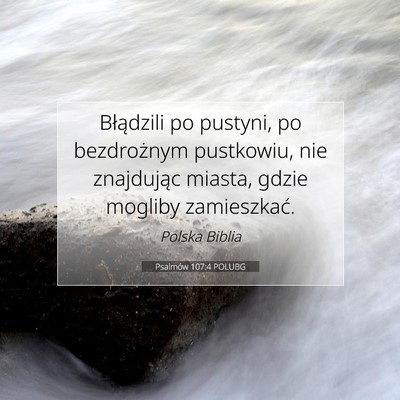 Psalmów 107:4 POLUBG Obraz Wersetu Biblijnego