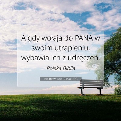 Psalmów 107:19 POLUBG Obraz Wersetu Biblijnego