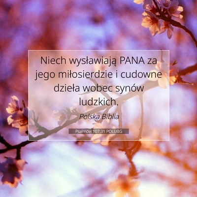 Psalmów 107:31 POLUBG Obraz Wersetu Biblijnego