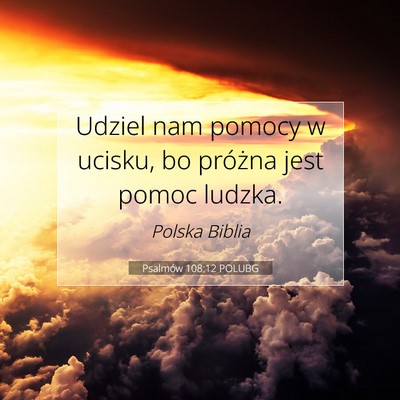 Psalmów 108:12 POLUBG Obraz Wersetu Biblijnego