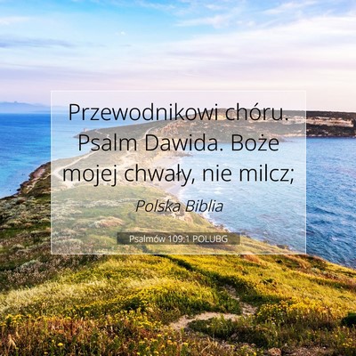 Psalmów 109:1 POLUBG Obraz Wersetu Biblijnego