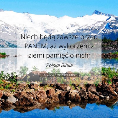 Psalmów 109:15 POLUBG Obraz Wersetu Biblijnego