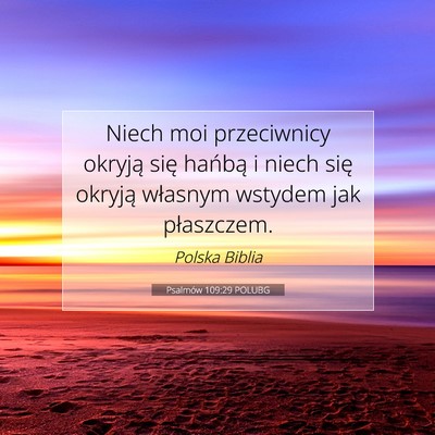 Psalmów 109:29 POLUBG Obraz Wersetu Biblijnego