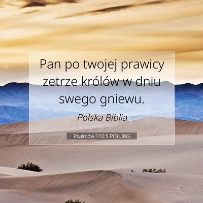 Psalmów 110:5 POLUBG Obraz Wersetu Biblijnego