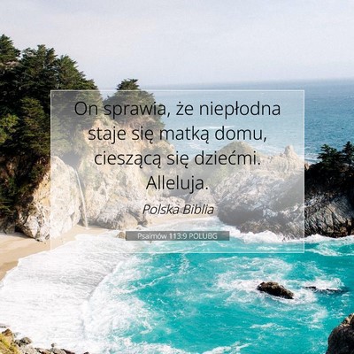 Psalmów 113:9 POLUBG Obraz Wersetu Biblijnego