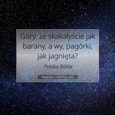 Psalmów 114:6 POLUBG Obraz Wersetu Biblijnego
