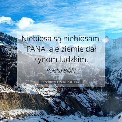Psalmów 115:16 POLUBG Obraz Wersetu Biblijnego