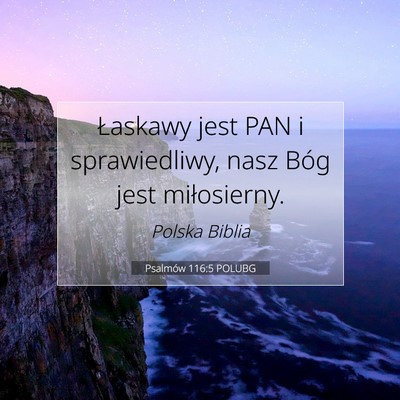 Psalmów 116:5 POLUBG Obraz Wersetu Biblijnego