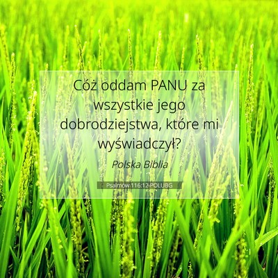 Psalmów 116:12 POLUBG Obraz Wersetu Biblijnego