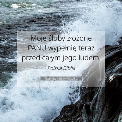 Psalmów 116:14 POLUBG Obraz Wersetu Biblijnego