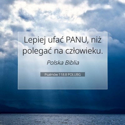 Psalmów 118:8 POLUBG Obraz Wersetu Biblijnego
