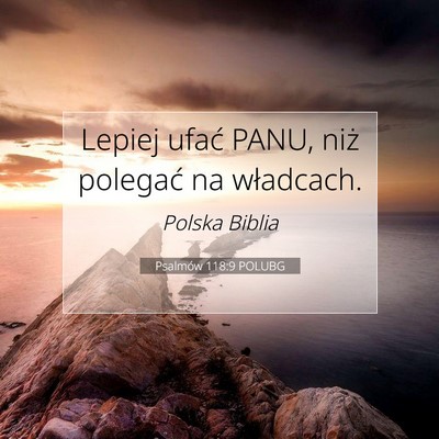 Psalmów 118:9 POLUBG Obraz Wersetu Biblijnego