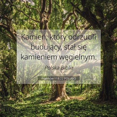 Psalmów 118:22 POLUBG Obraz Wersetu Biblijnego