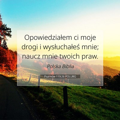Psalmów 119:26 POLUBG Obraz Wersetu Biblijnego