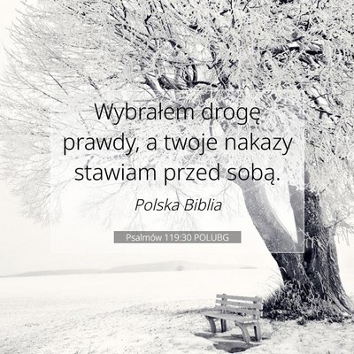 Psalmów 119:30 POLUBG Obraz Wersetu Biblijnego