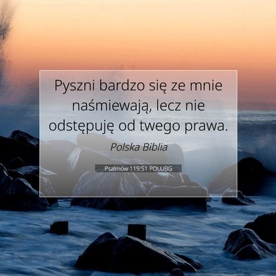 Psalmów 119:51 POLUBG Obraz Wersetu Biblijnego