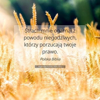 Psalmów 119:53 POLUBG Obraz Wersetu Biblijnego