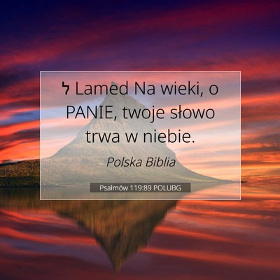 Psalmów 119:89 POLUBG Obraz Wersetu Biblijnego